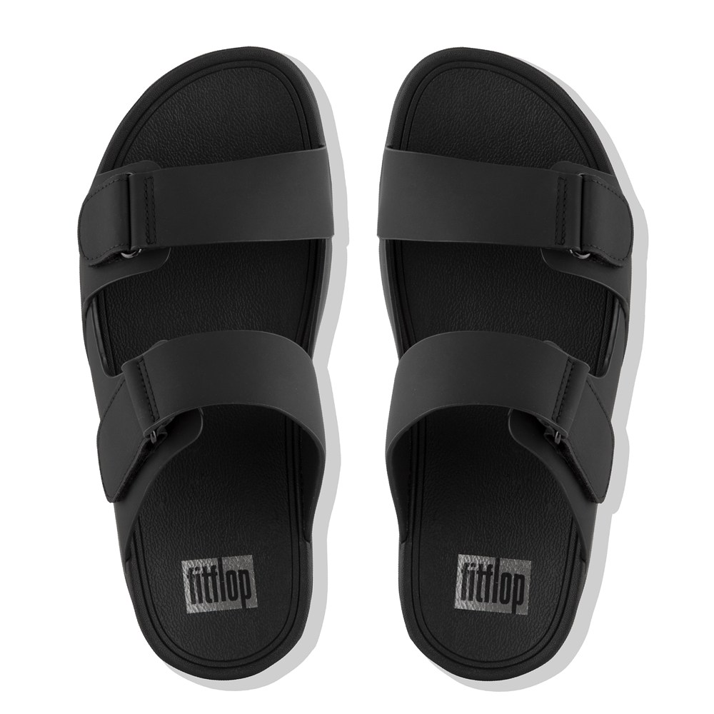 Fitflop Man Slides Black - Gogh Neoprene Adjustable - GK0431825